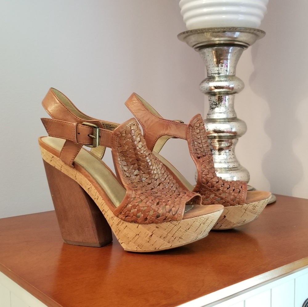 Tan Platform Sandal
